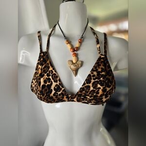 Fashion Nova Animal Print Bikini Top NWOT